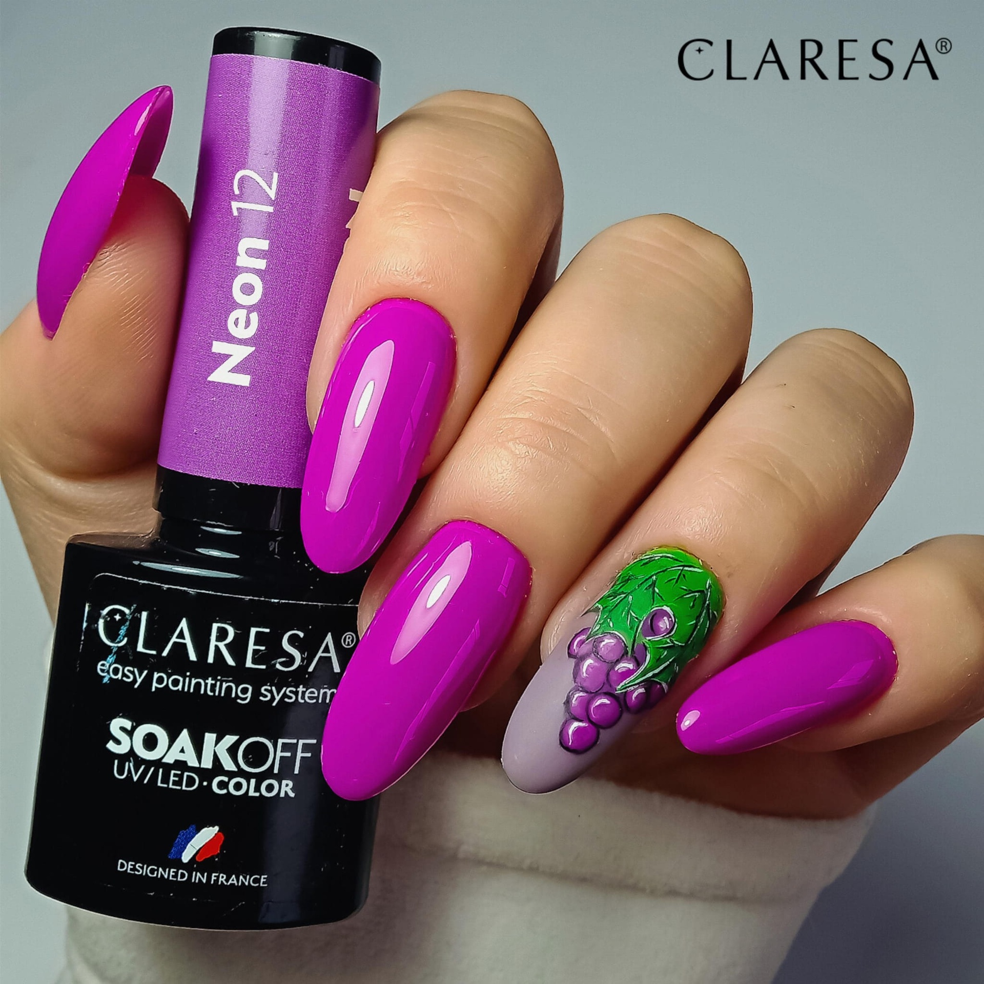 CLARESA UV/LED gél lakk 5g - NEON 12