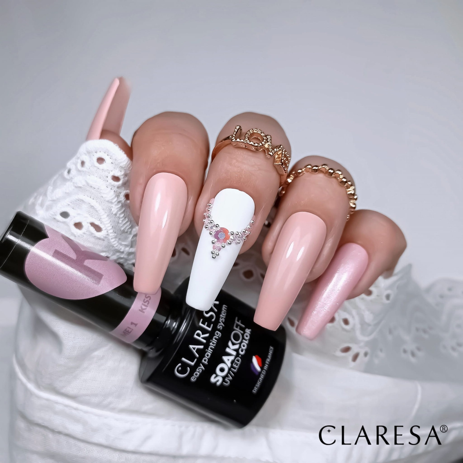 CLARESA UV/LED gél lakk 5g -  Kiss Me! 1
