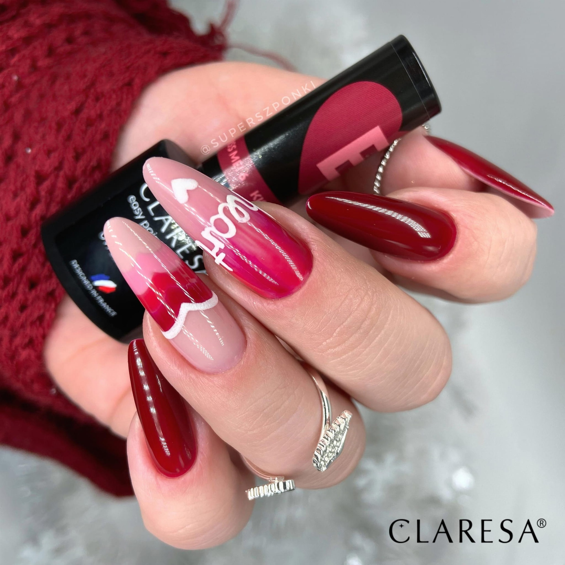 CLARESA UV/LED gél lakk 5g -  Kiss Me! 1