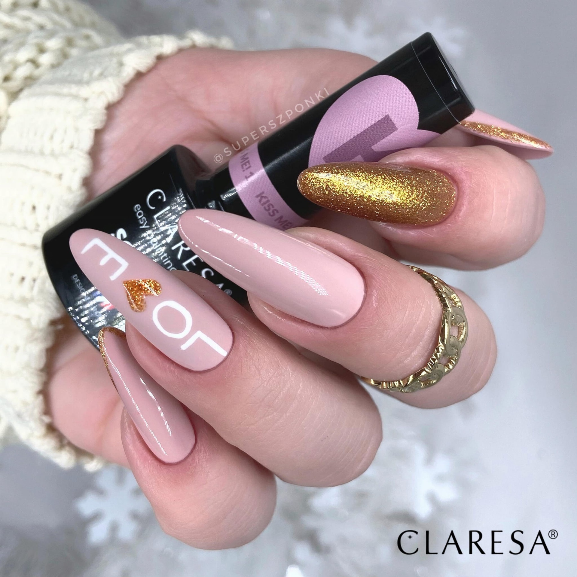CLARESA UV/LED gél lakk 5g -  Kiss Me! 1