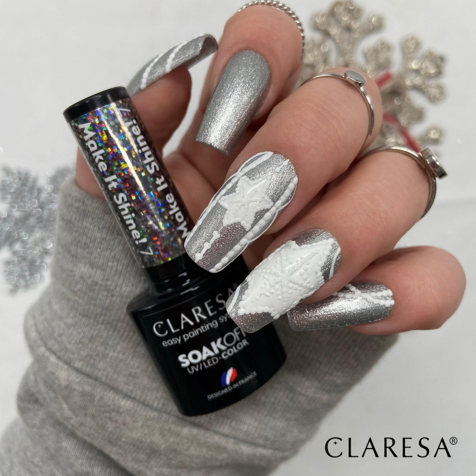 CLARESA UV/LED gél lakk 5g - Make It Shine! 7