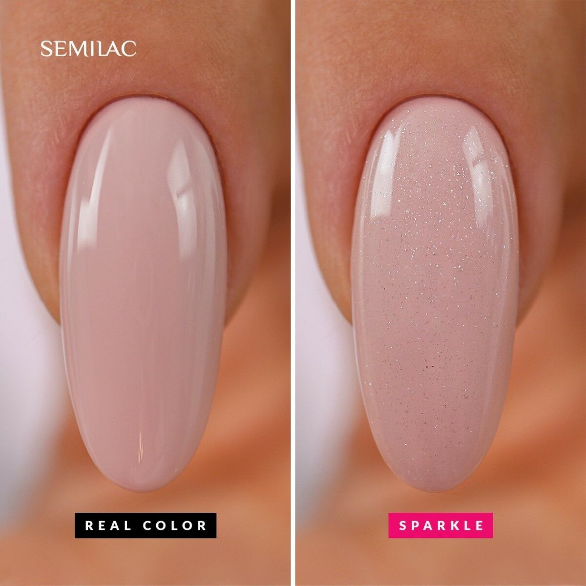 SEMILAC Sparkle Diamond Reflective Top Coat - fixálásmentes - 7ML