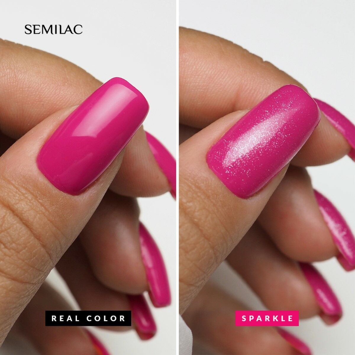 SEMILAC Sparkle Diamond Reflective Top Coat - fixálásmentes - 7ML