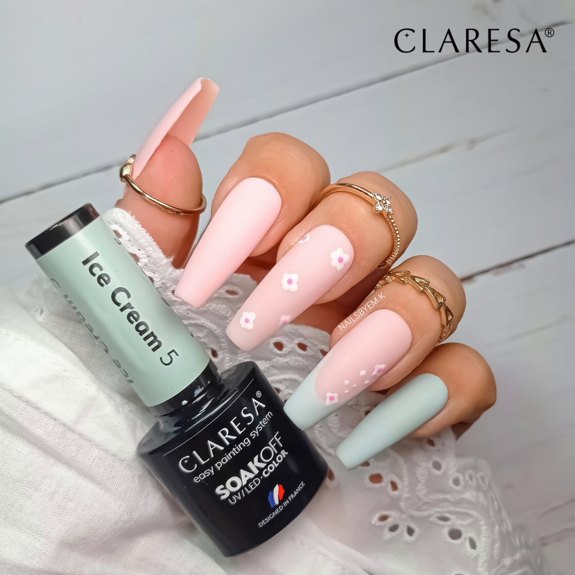 CLARESA UV/LED gél lakk 5g - Ice Cream 5