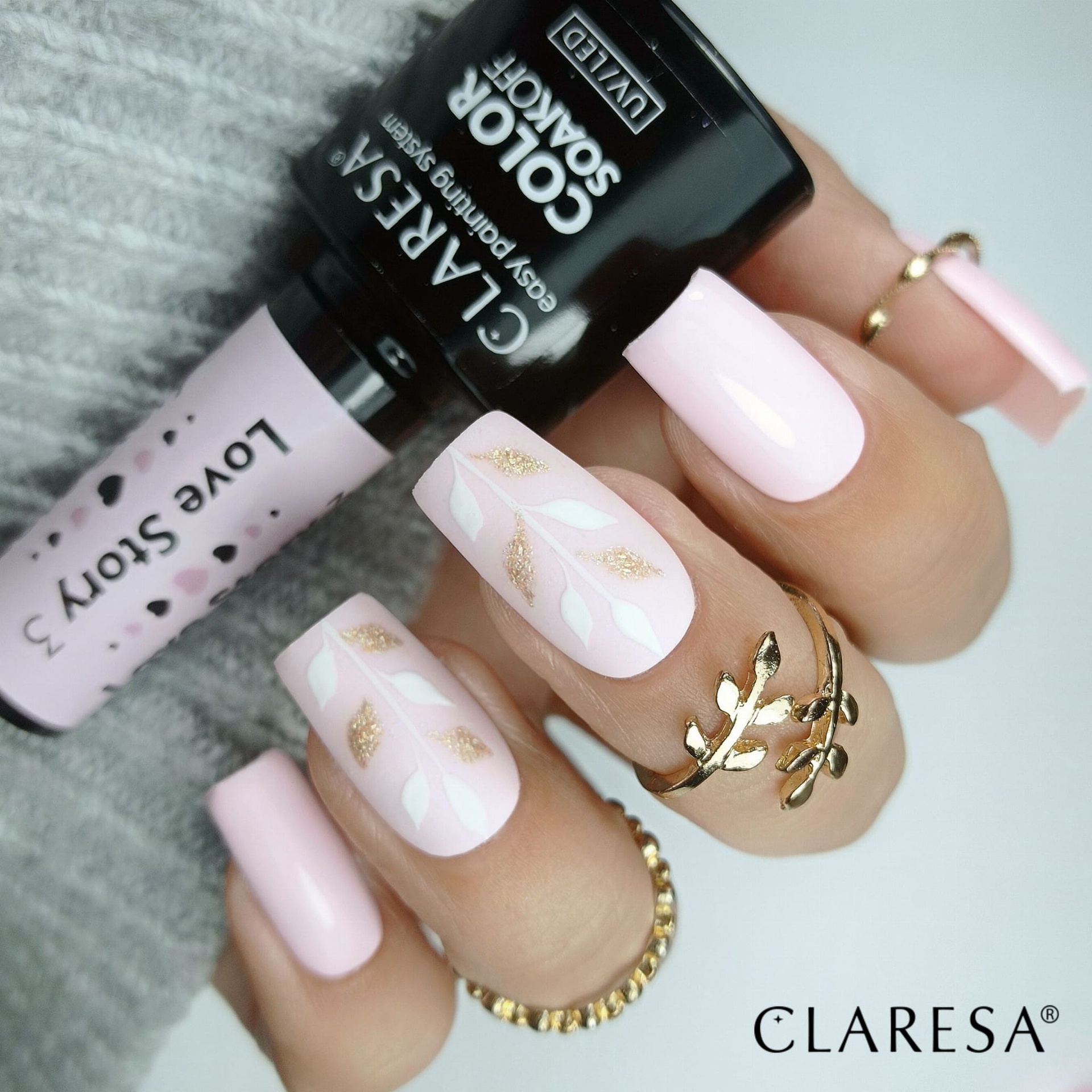 CLARESA UV/LED gél lakk 5g - LOVE STORY 3