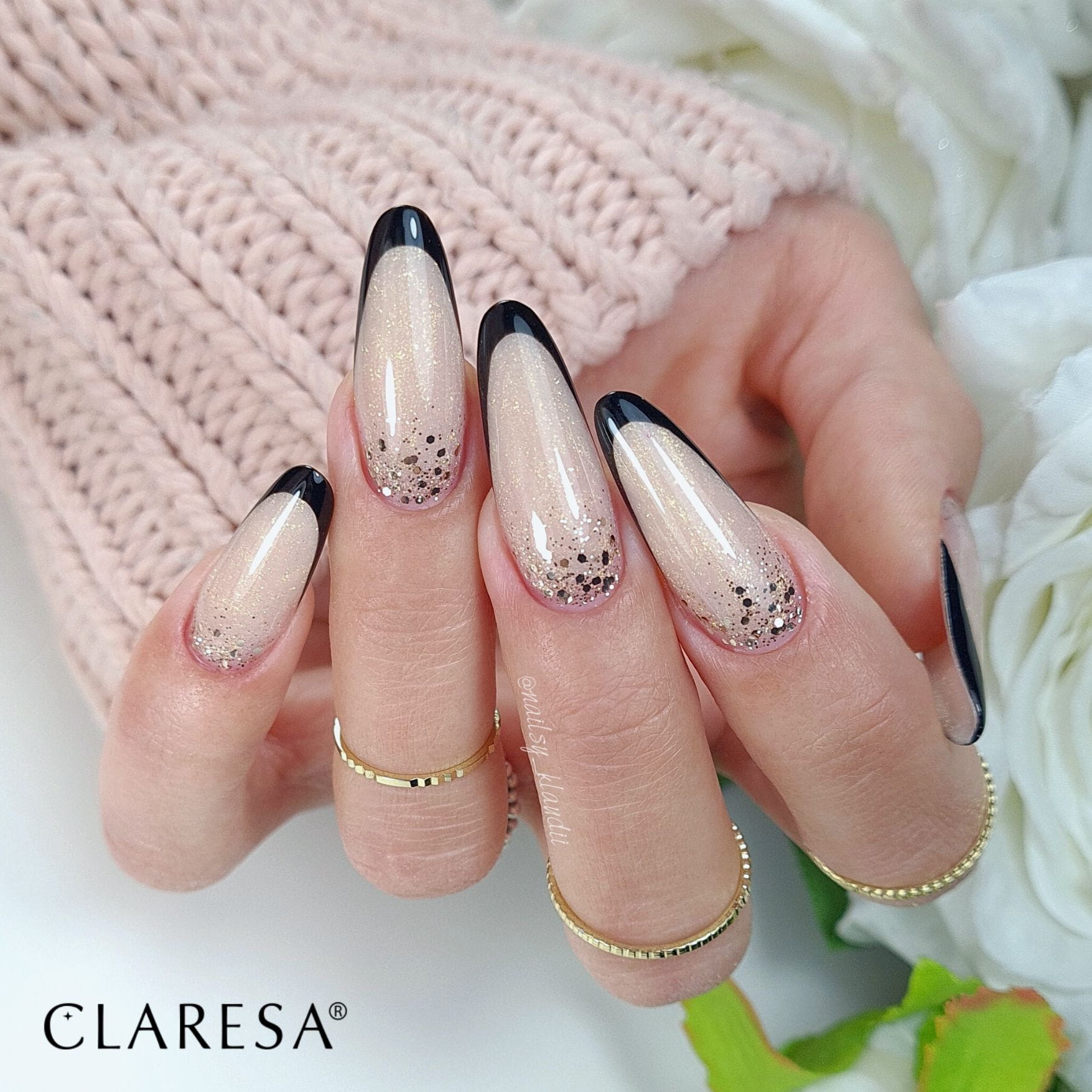 CLARESA Soft&Easy Builder Gél 12g - Champagne / Shimmery