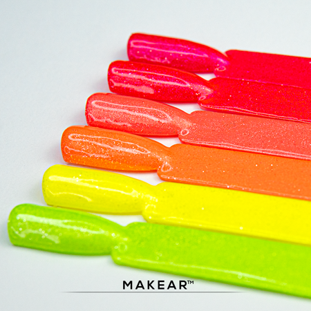 MAKEAR Glitter Neon Gel Polish 8ml No.NG04 Bali Neoshine