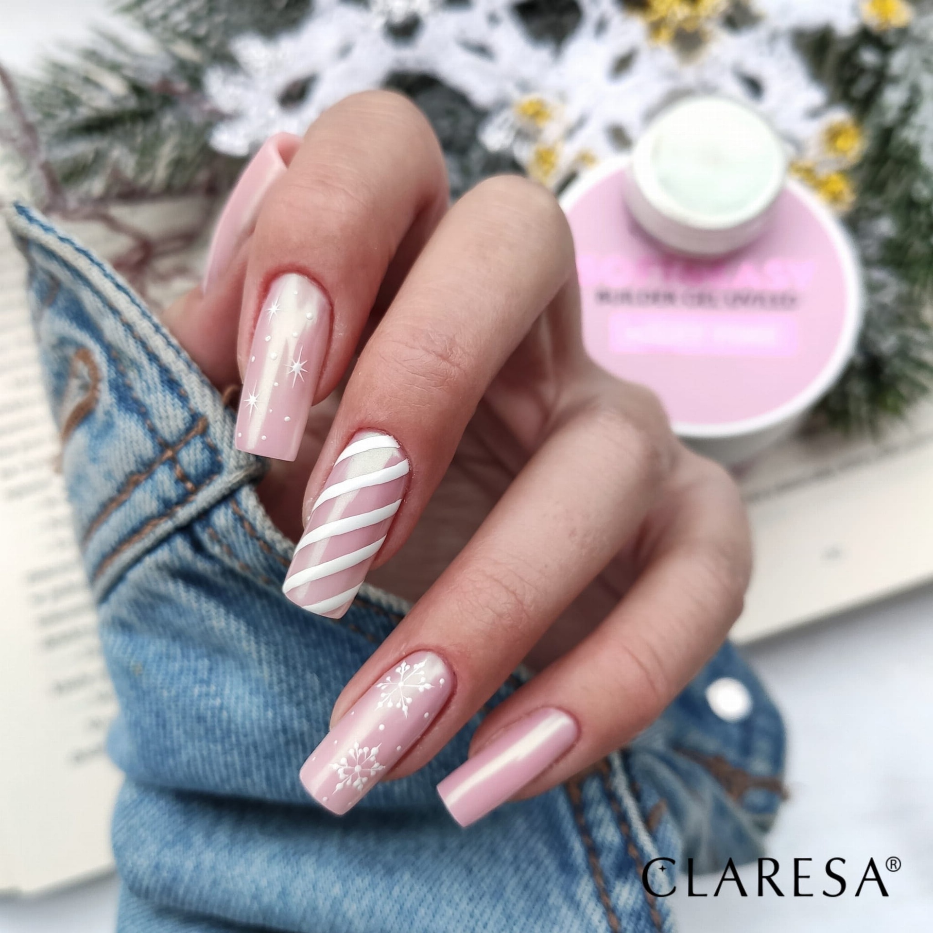CLARESA Soft&Easy Builder Gél 90g - Milky Pink