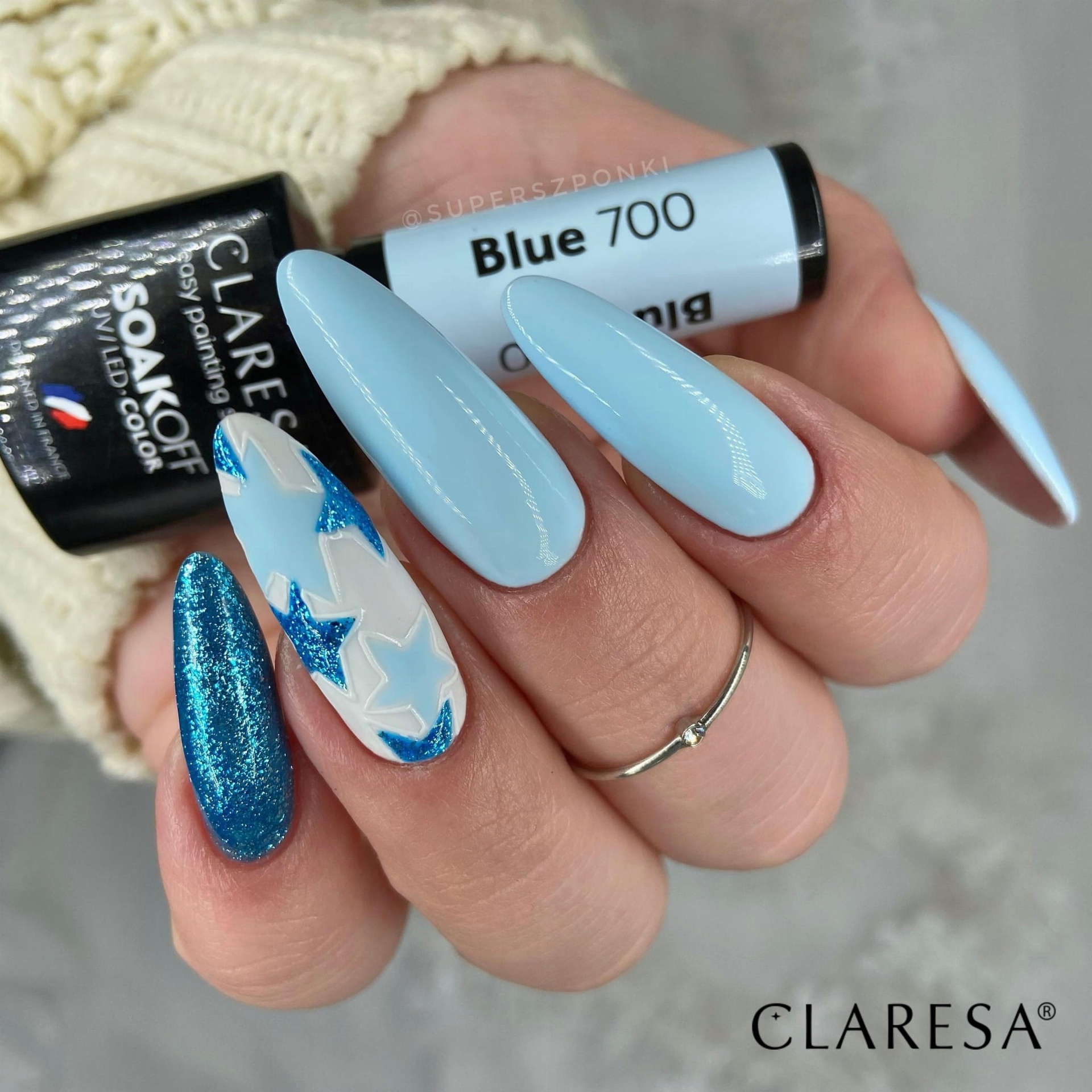 CLARESA UV/LED gél lakk 5g Blue No.700