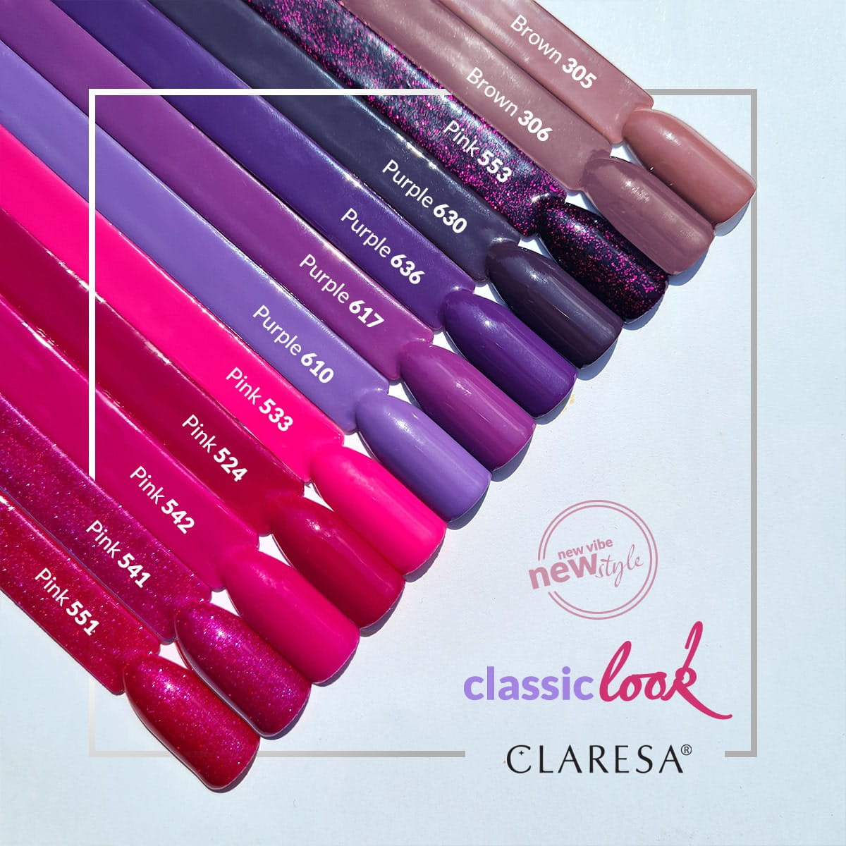 CLARESA UV/LED gél lakk 5g Brown No.306