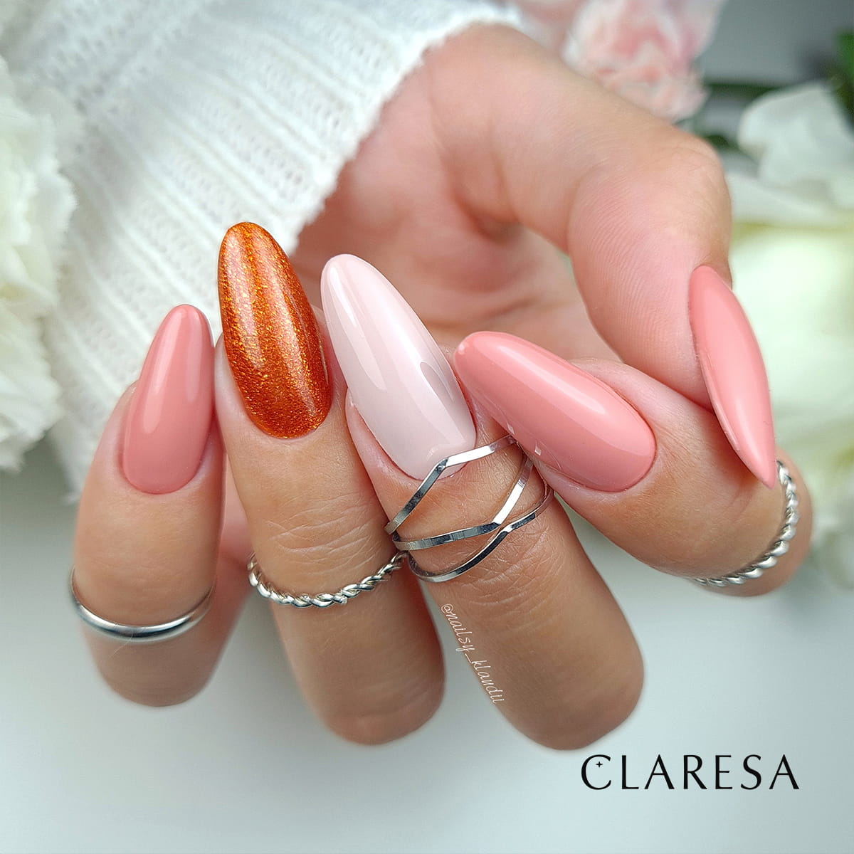 CLARESA UV/LED gél lakk 5g - Fallin' Love 2