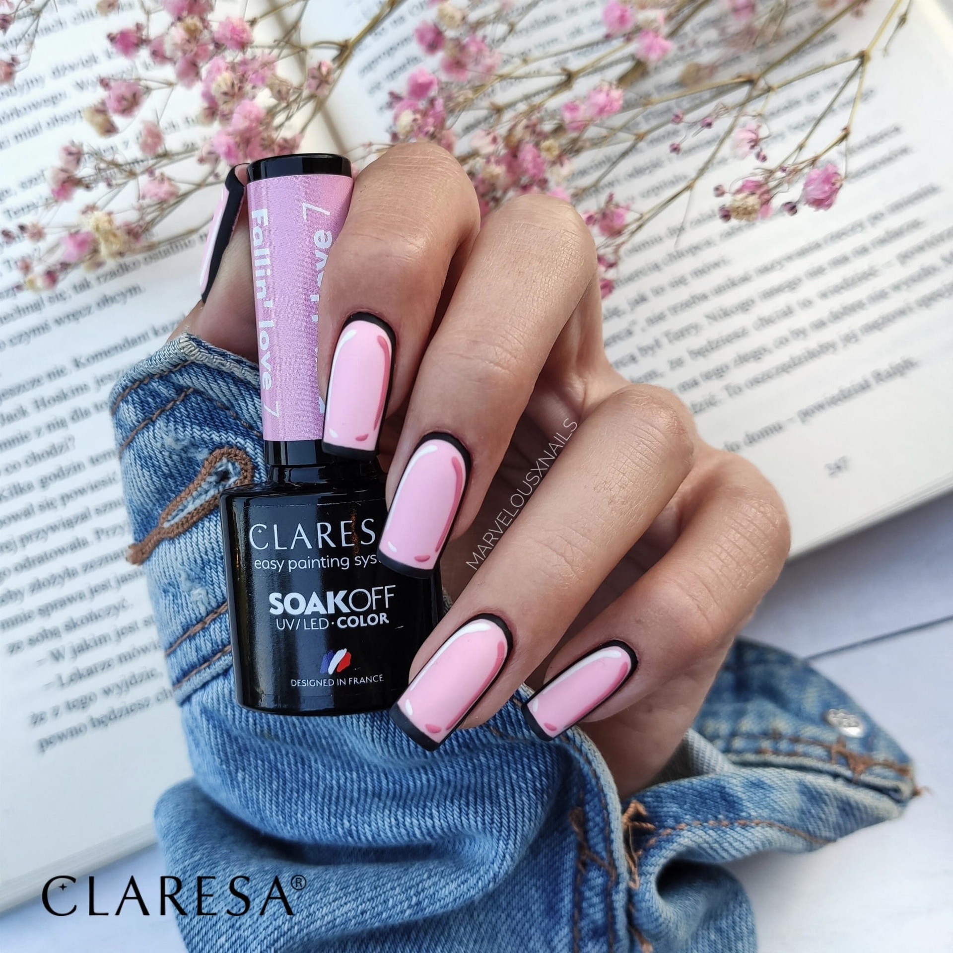 CLARESA UV/LED gél lakk 5g - Fallin' Love 7