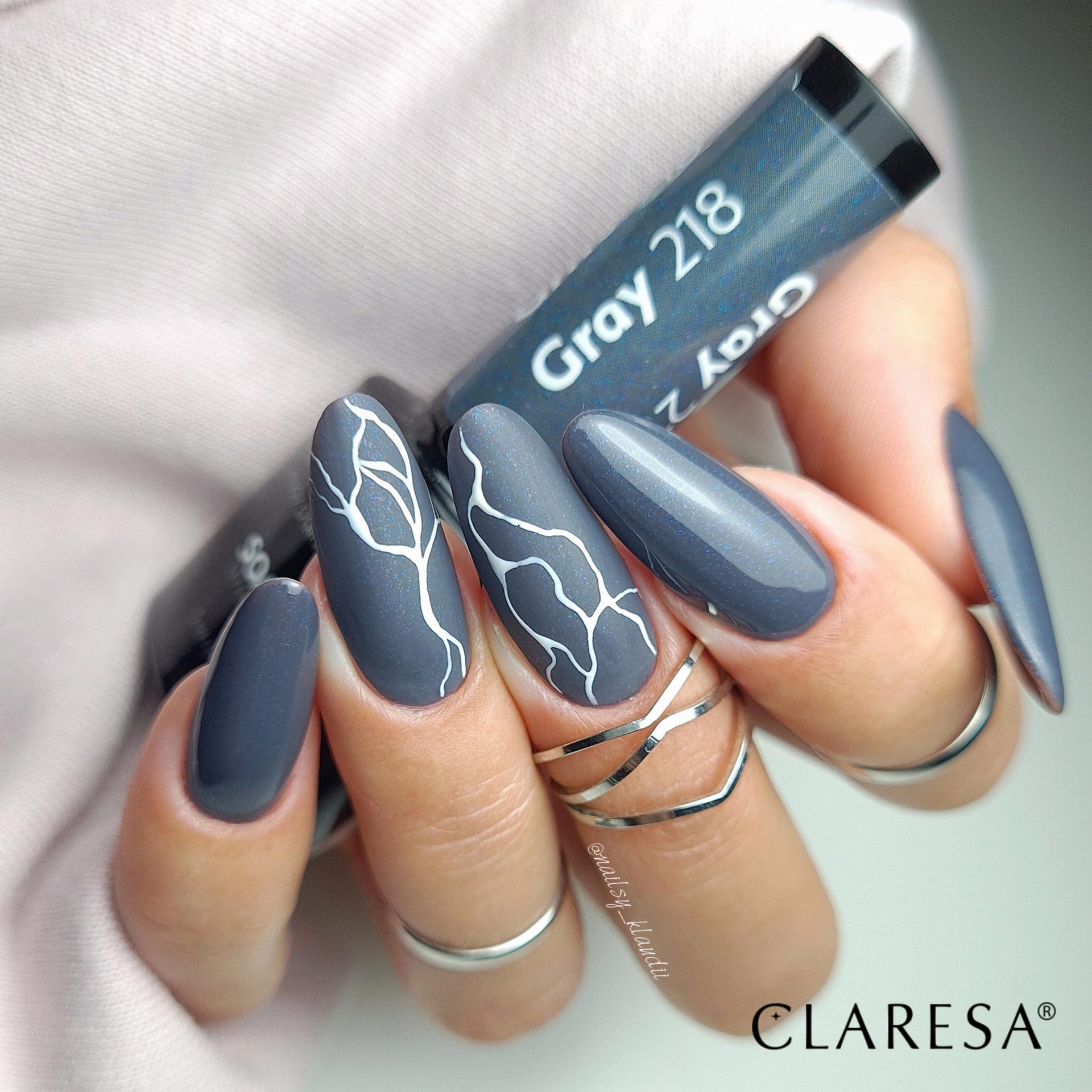 CLARESA UV/LED gél lakk 5g - GRAY 218