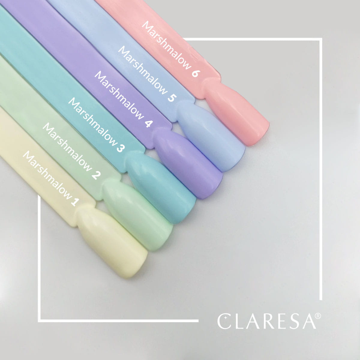 CLARESA UV/LED gél lakk 5g - MARSHMALLOW 1