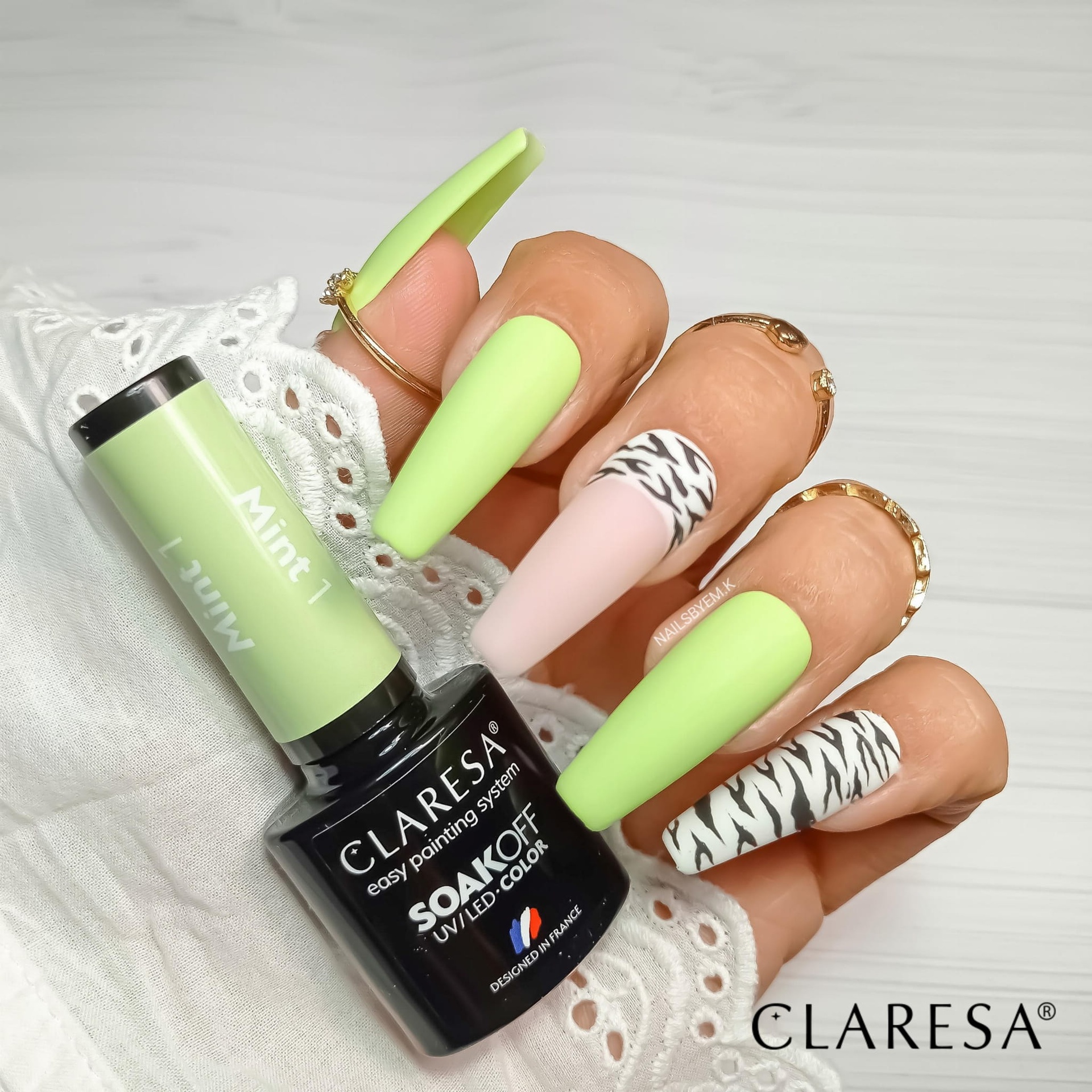 CLARESA UV/LED gél lakk 5g - MINT 1