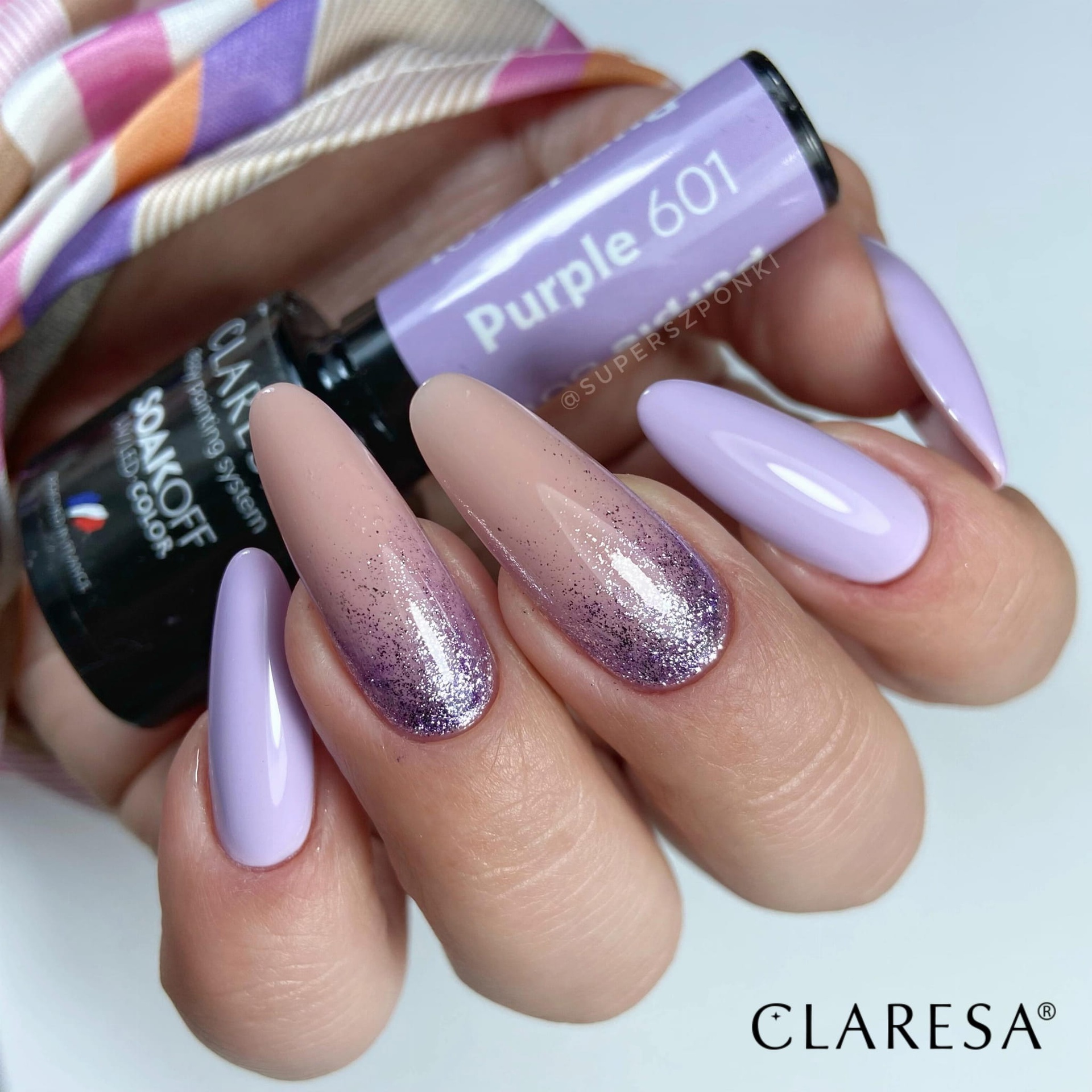 CLARESA UV/LED gél lakk 5g - PURPLE 601