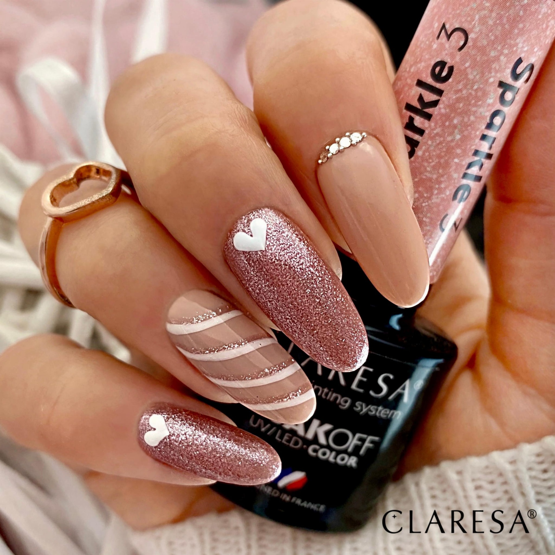 CLARESA UV/LED gél lakk 5g - SPARKLE 3