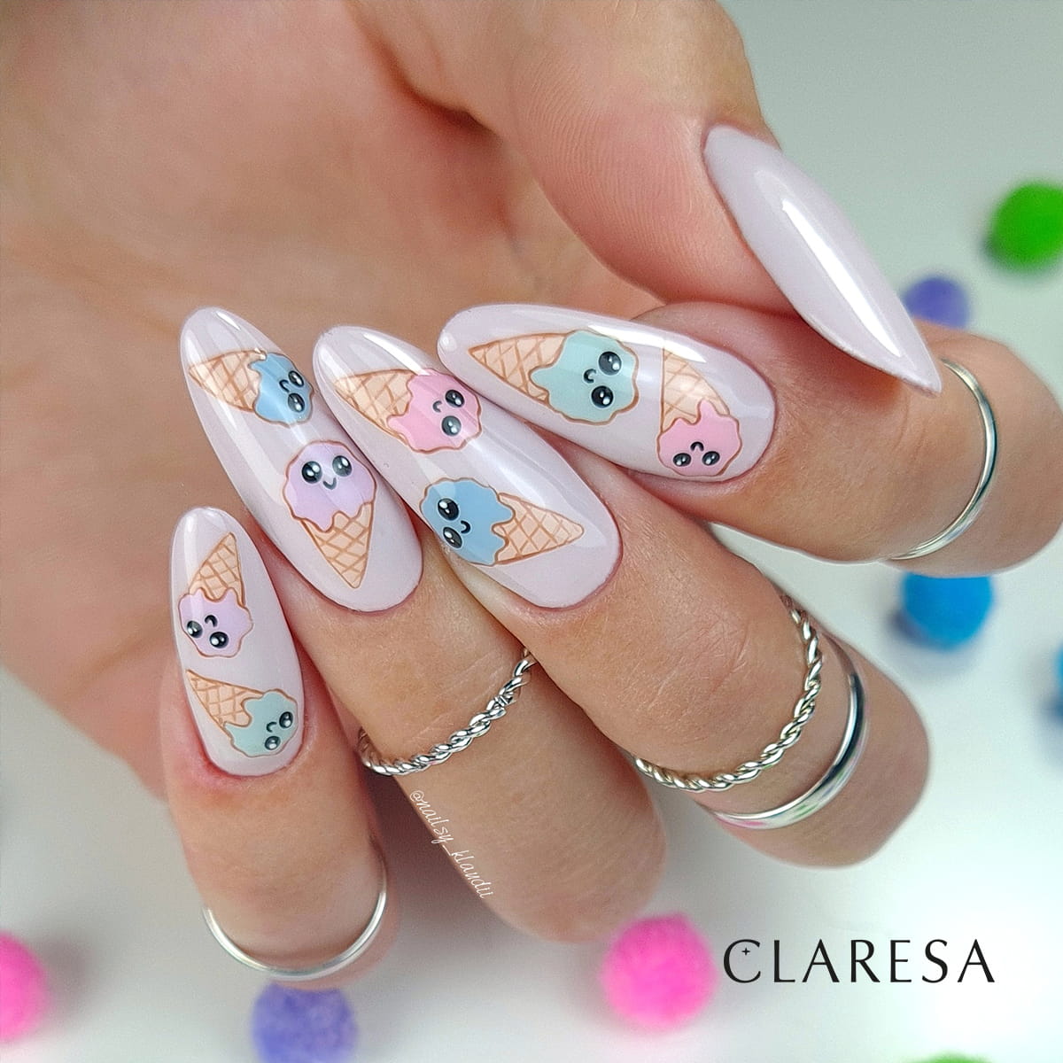 CLARESA UV/LED gél lakk 5g - Ice Cream 3