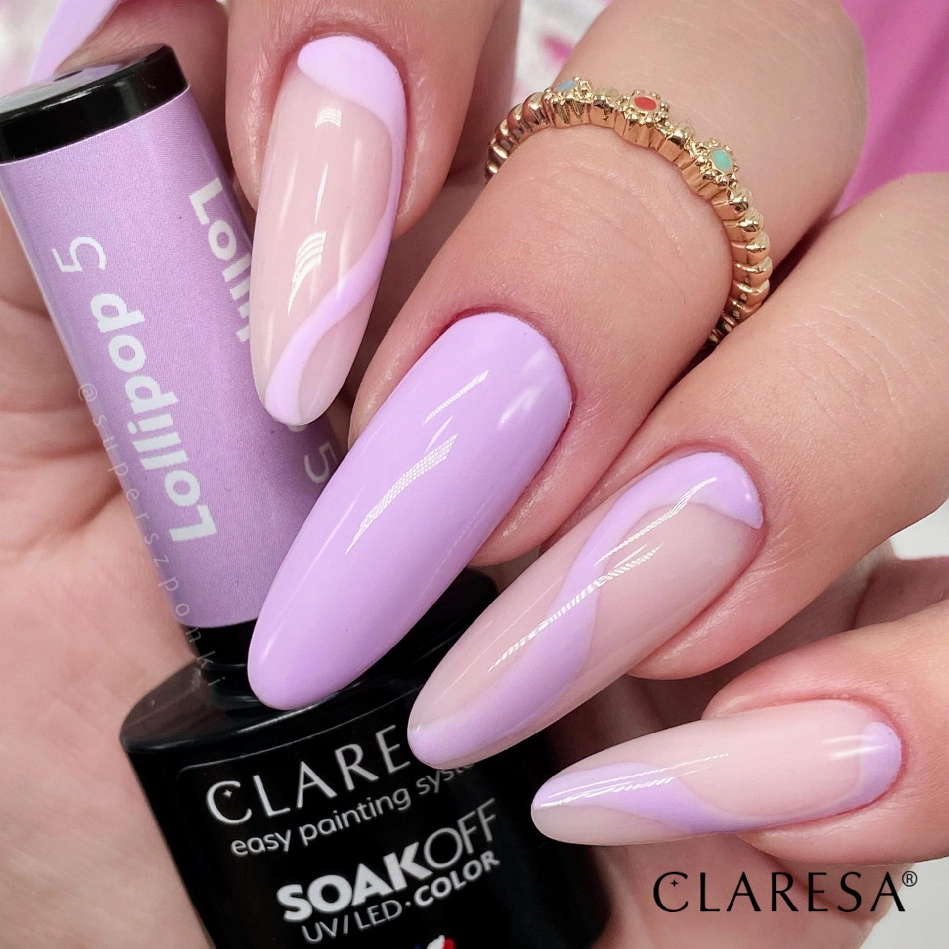 CLARESA UV/LED gél lakk 5g - LOLLIPOP 5