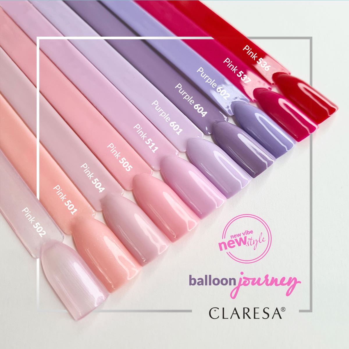 CLARESA UV/LED gél lakk 5g - PINK 504
