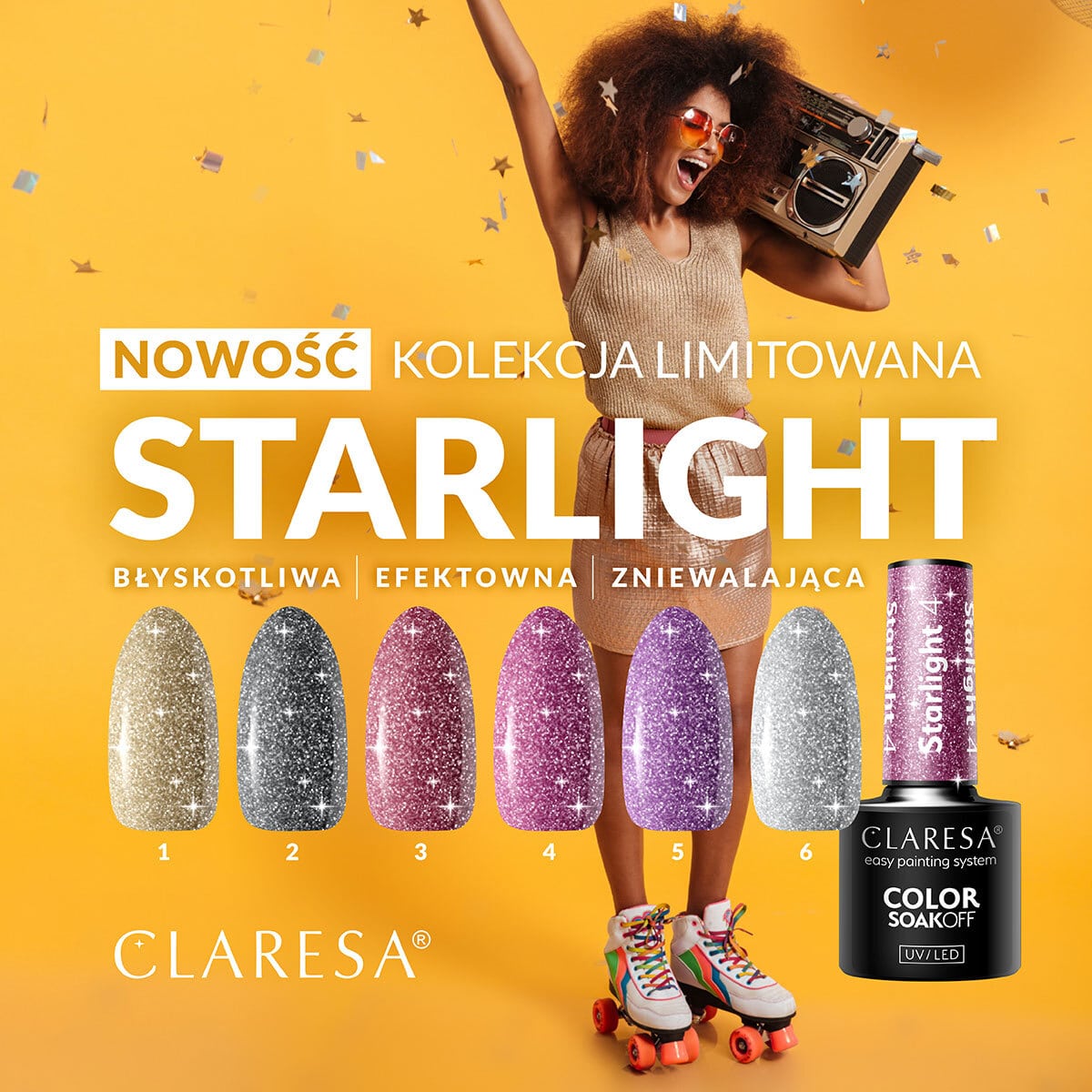 CLARESA UV/LED gél lakk 5g - STARLIGHT 04