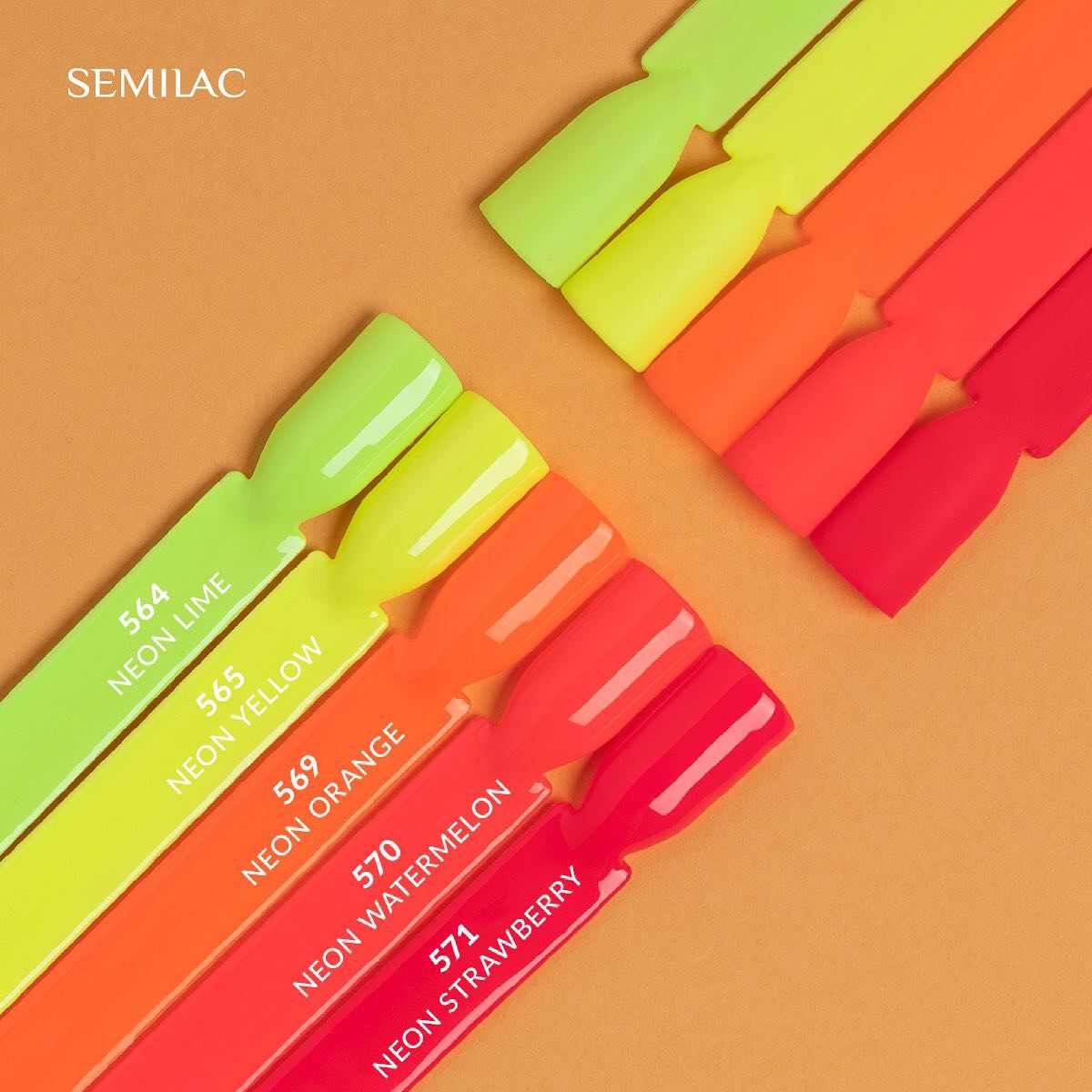 SEMILAC UV/LED Gél Lakk 7ml - 571 - Neon Strawberry