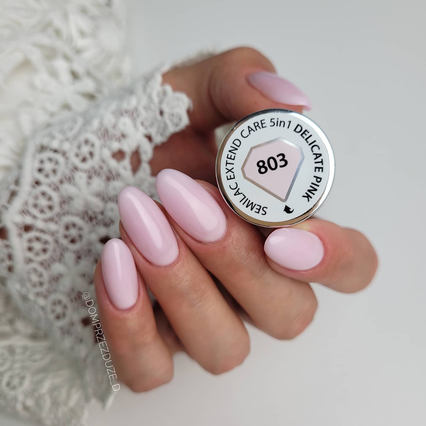 SEMILAC Extend 5in1 - 7 ml - No. 803 Delicate Pink