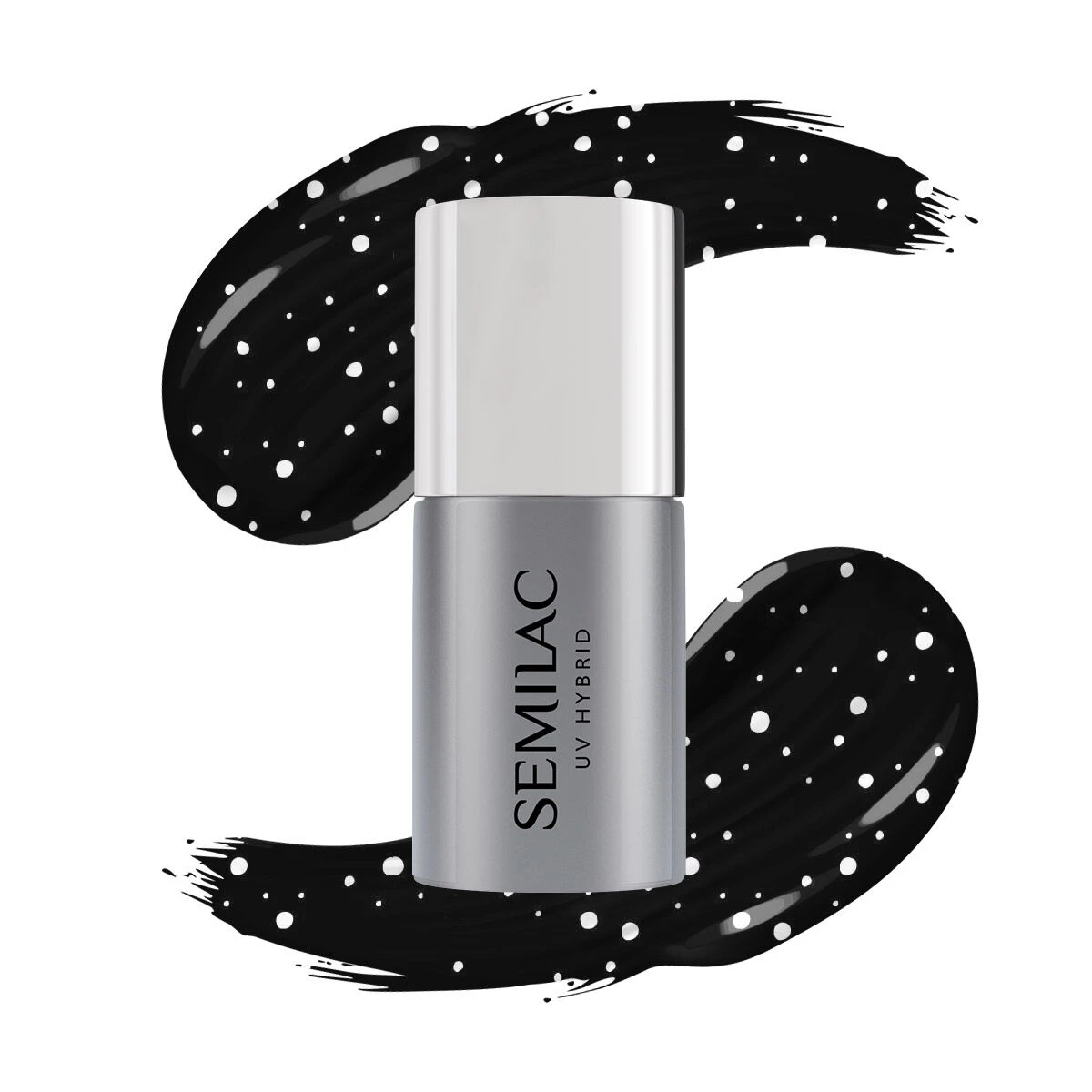 SEMILAC TOP - fixálásmentes White Sprinkles No.T19 7ML