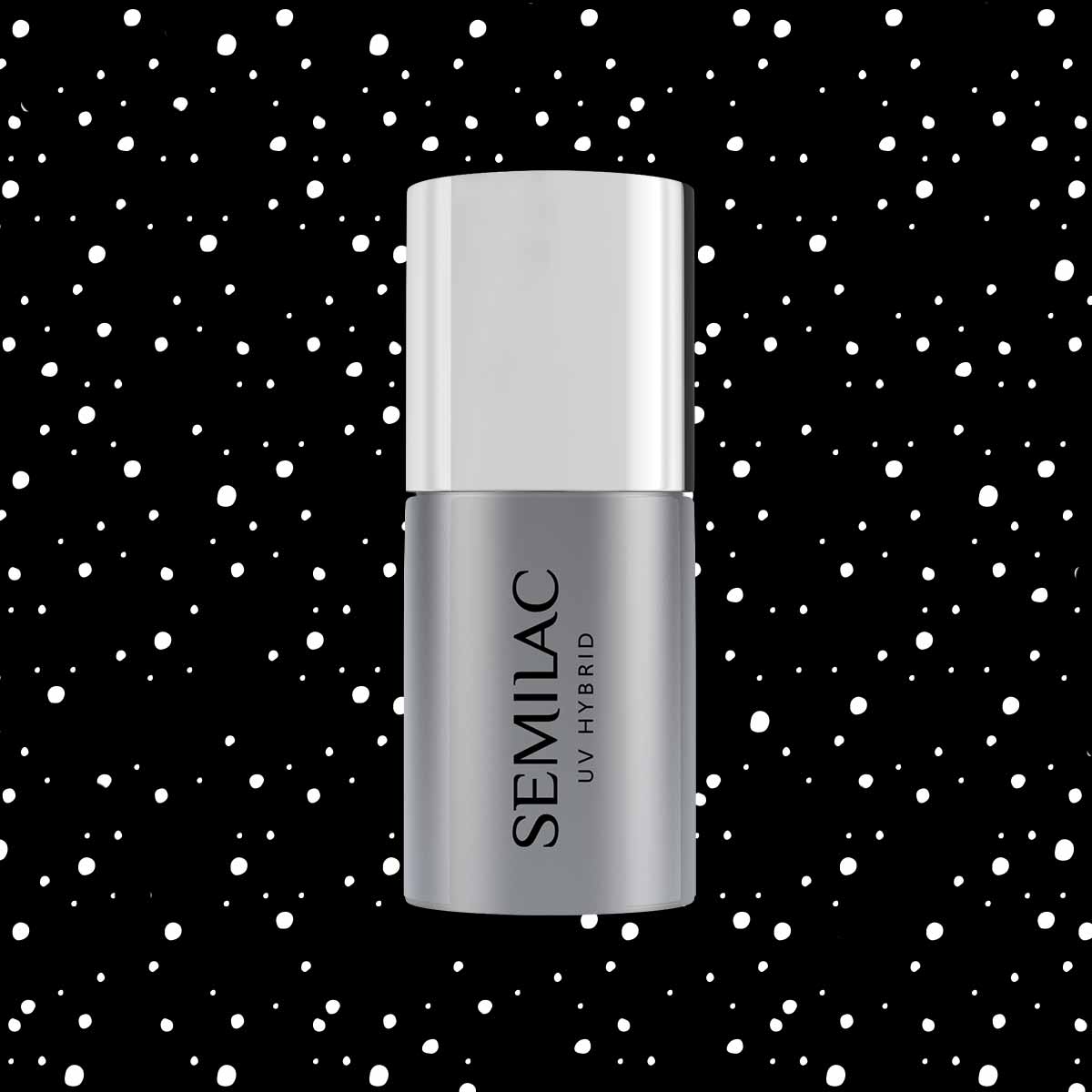 SEMILAC TOP - fixálásmentes White Sprinkles No.T19 7ML