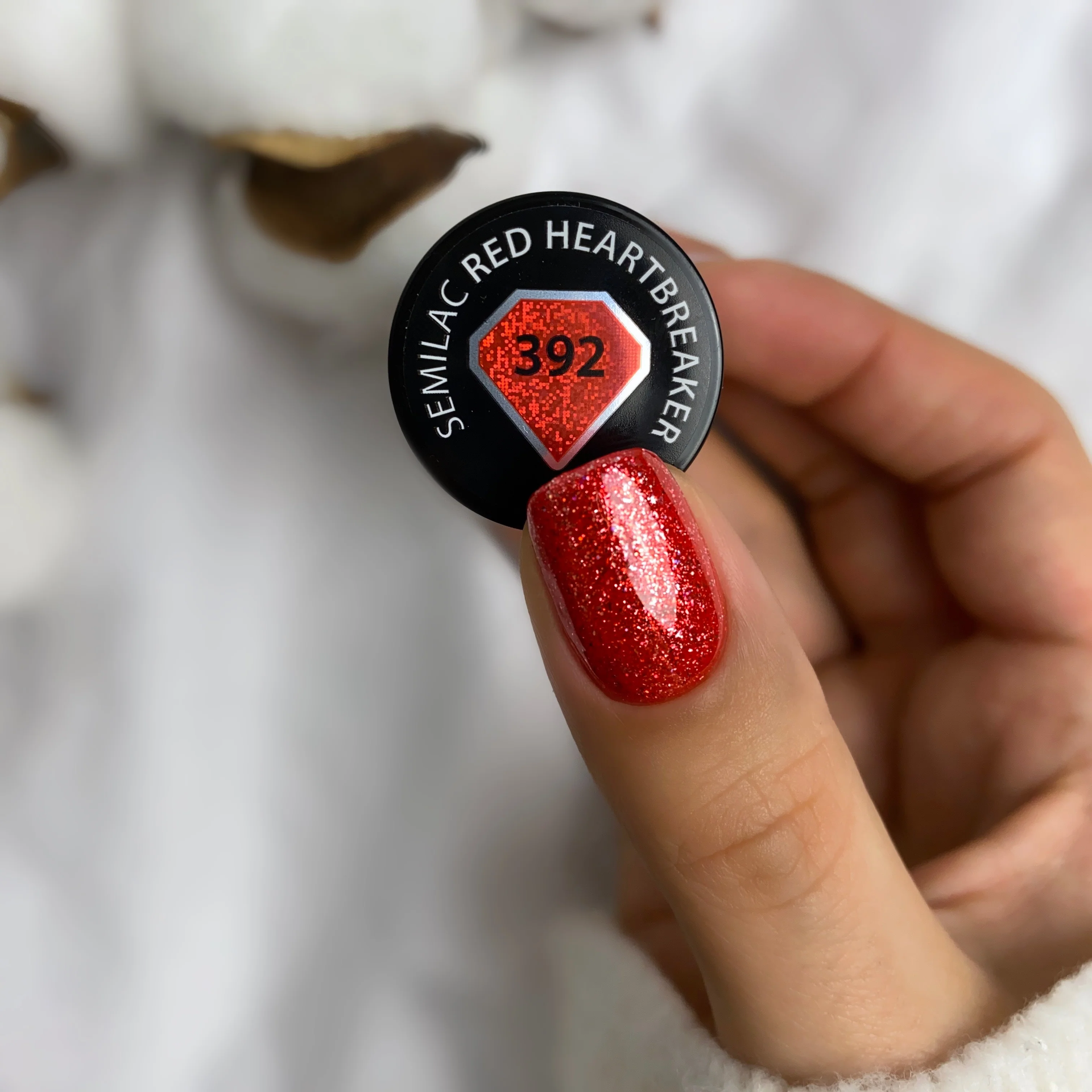 SEMILAC UV/LED Gél Lakk 7ml - 392 - Red HeartBreaker