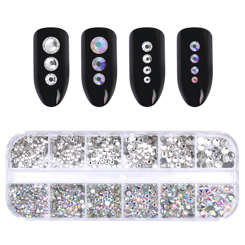 Körömdíszítő strasszkövek boxban - 460 db - Crystal & Crystal AB