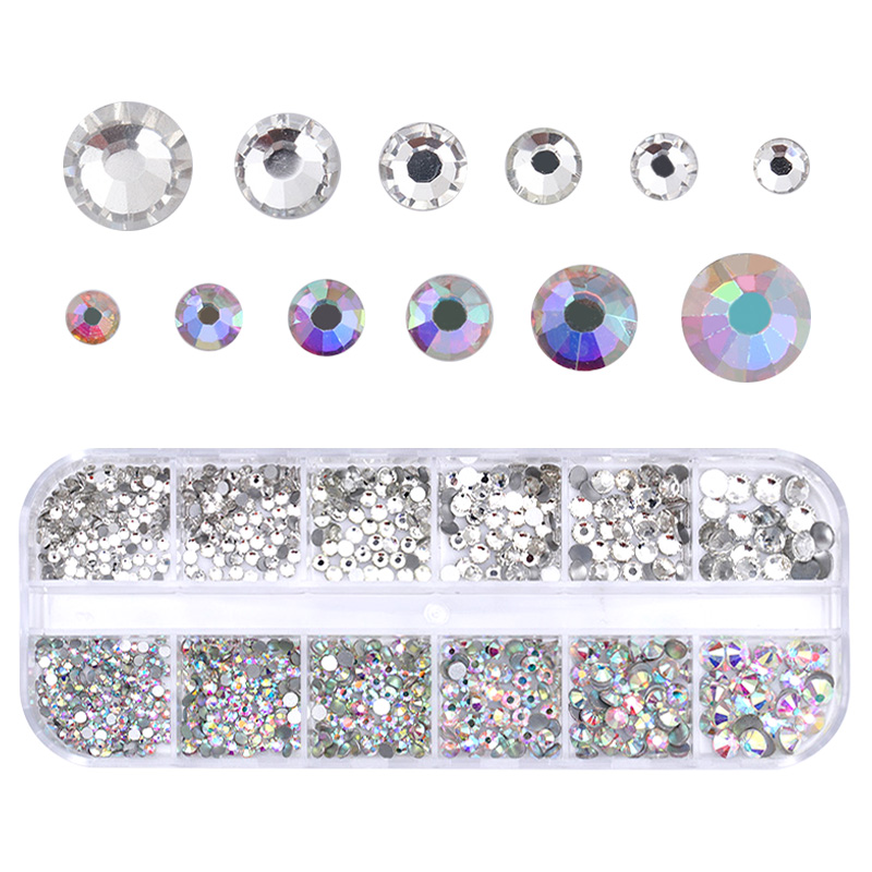 Körömdíszítő strasszkövek boxban - 460 db - Crystal & Crystal AB