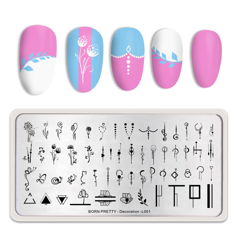BORN PRETTY nyomdalemez - Decoration L001