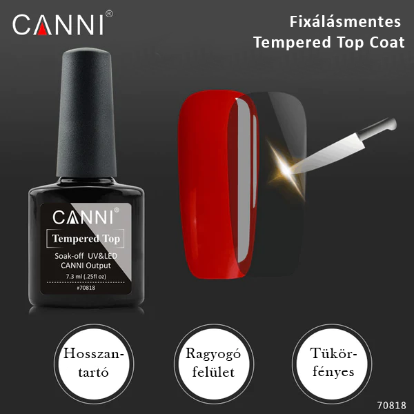CANNI - Tempered Top gel fényzselé 7.3 ml