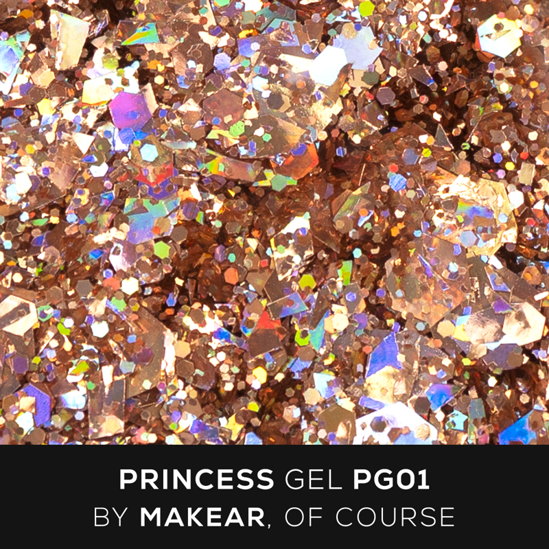 MAKEAR Princess Gel 5ml -  PG01 Gold