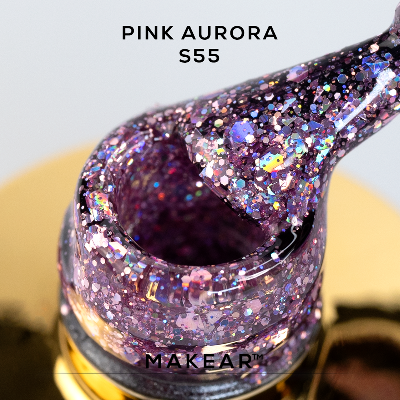 MAKEAR STELLAR Gel Polish 8ml No.S55 Pink aurora