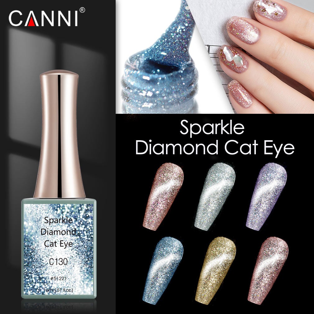 CANNI Sparkle Diamond Cat Eye UV/LED gél lakk 16 ml No.C131