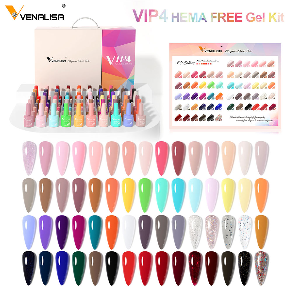 Venalisa VIP4 UV/LED Gél Lakk szett- Teljes szett - 60 db szín