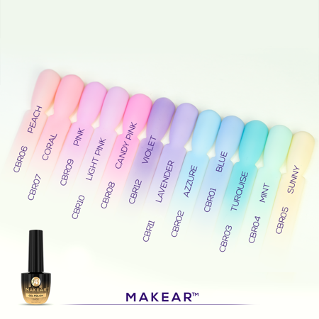 MAKEAR Color Rubber Base 8ml - CRB06 Peach