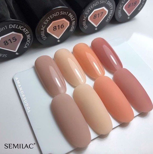 SEMILAC Extend 5in1 - 7 ml - No. 817 Dirty Peach