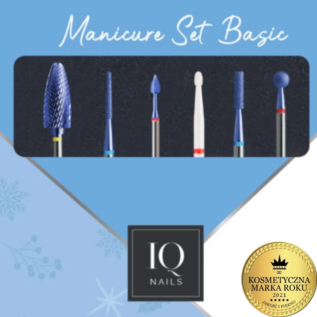 IQ Nails - Expert Basic manikűr csiszolófej szett - 6 db-os - IQN Set Mani 15